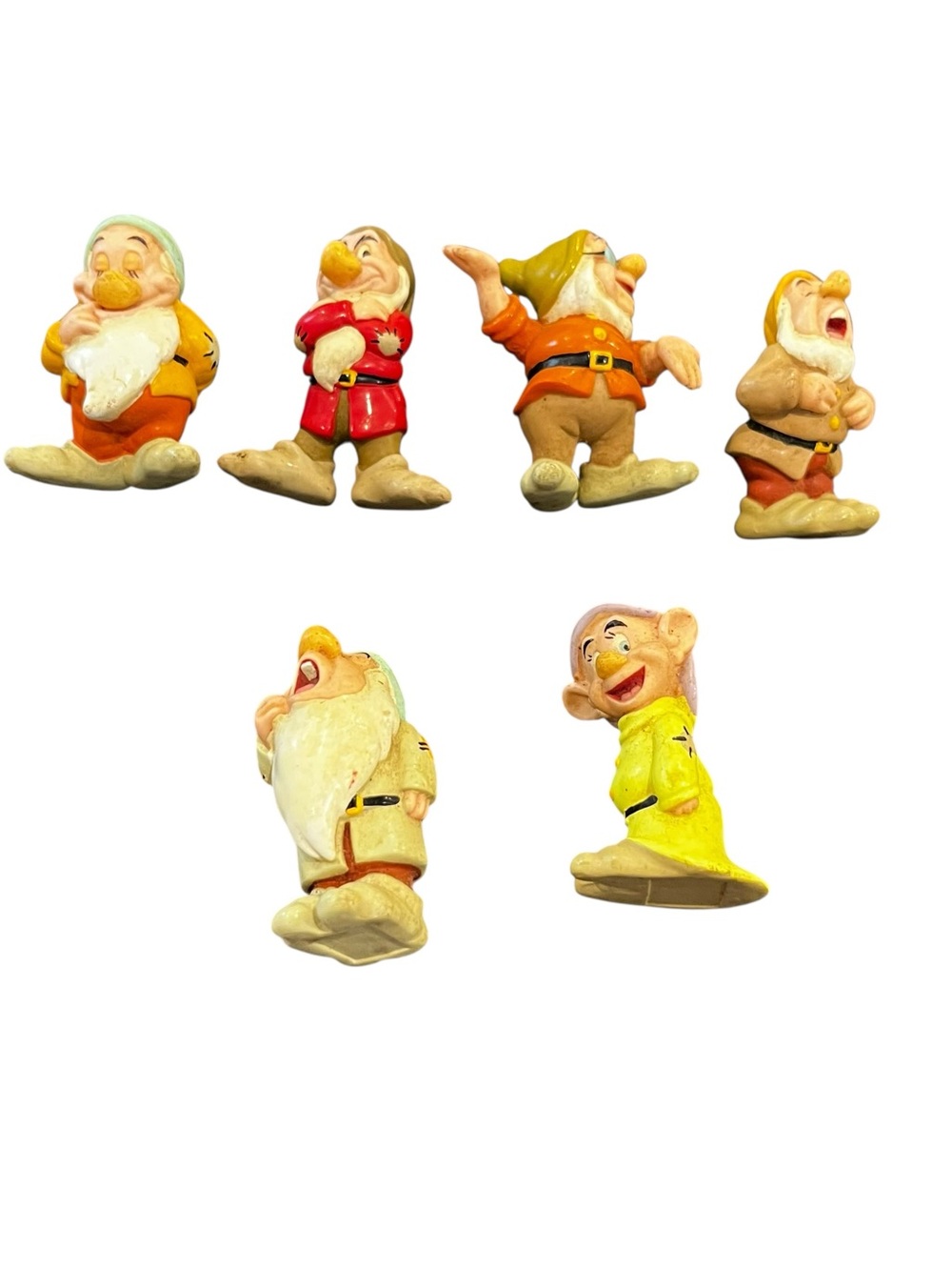 Vintage 90s Disney pvc figures lot Snow White seven dwarves